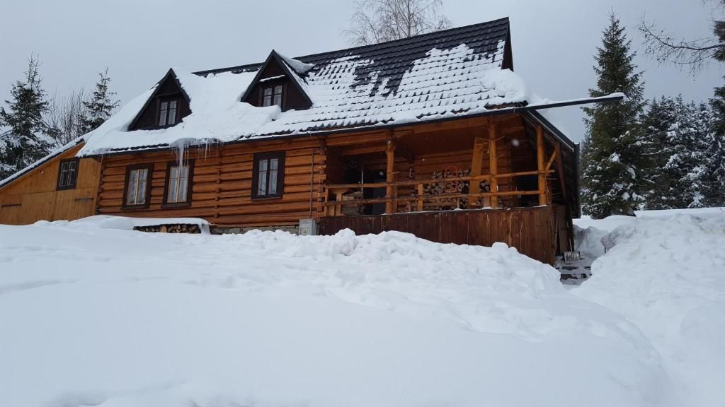 Виллы Bacówka w sercu gór - dom z bali w Gorcach Лопушна-65