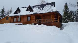 Виллы Bacówka w sercu gór - dom z bali w Gorcach Лопушна Вилла-62
