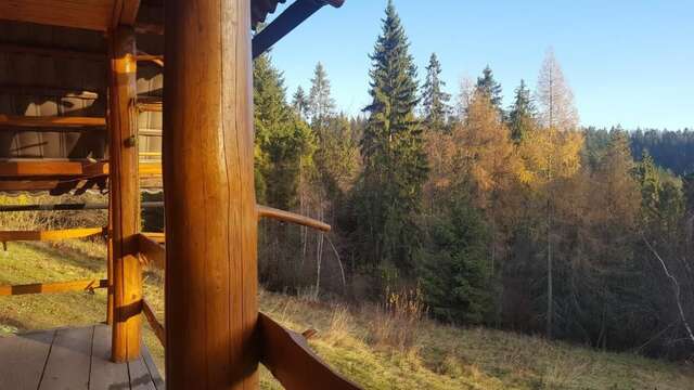 Виллы Bacówka w sercu gór - dom z bali w Gorcach Лопушна-163